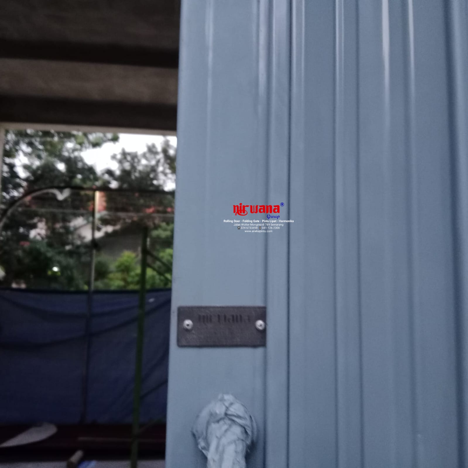 Nirwana Group telah menyelesaikan Pemasangan Folding Gate Standart Ketebaln 0,5mm, di Gemah kota Semarang