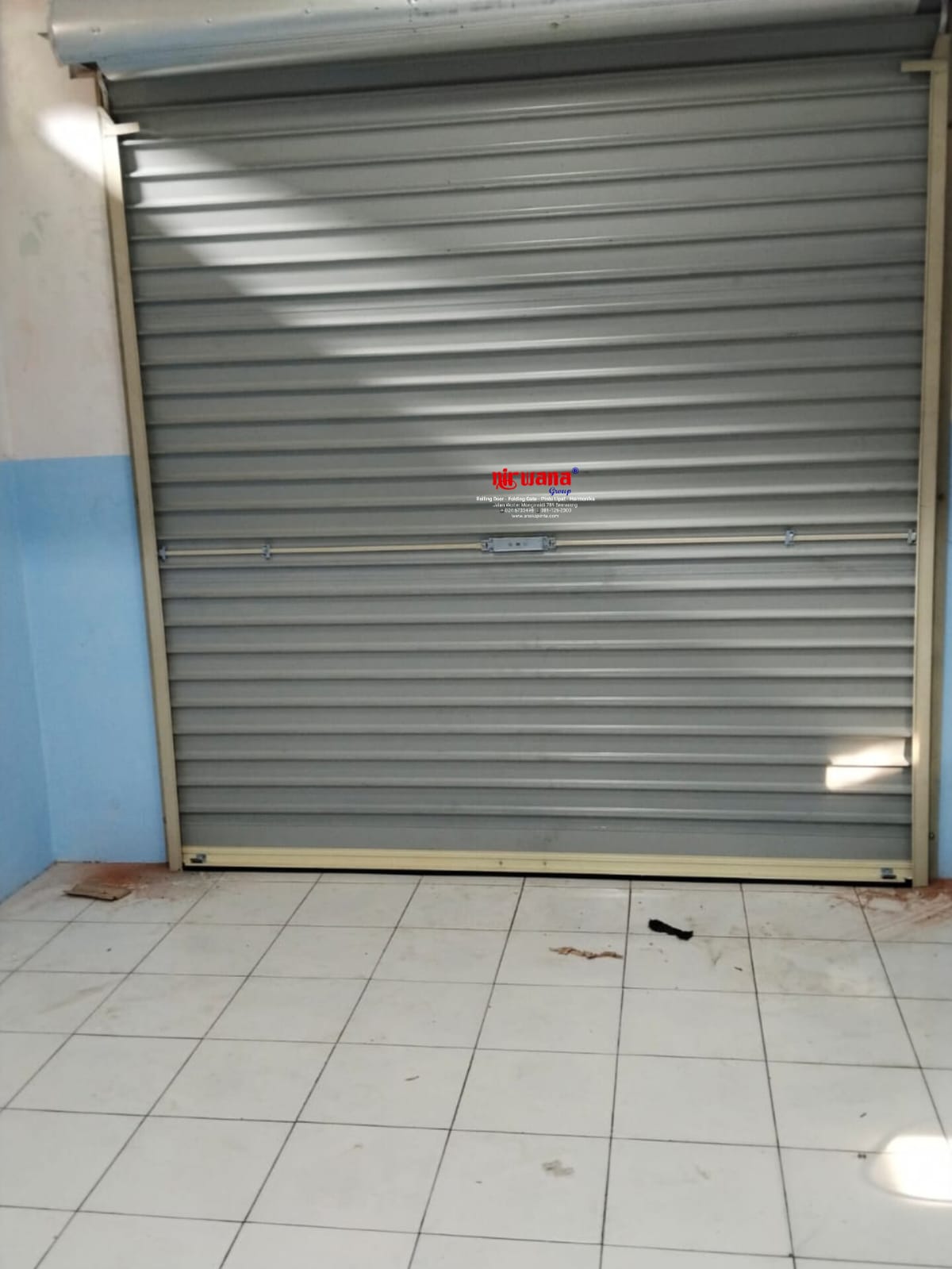 Nirwana Group telah menyelesaikan Pemasangan Pintu Rolling Door One Sheet Polos di Jangli kota Semarang Jawa Tengah