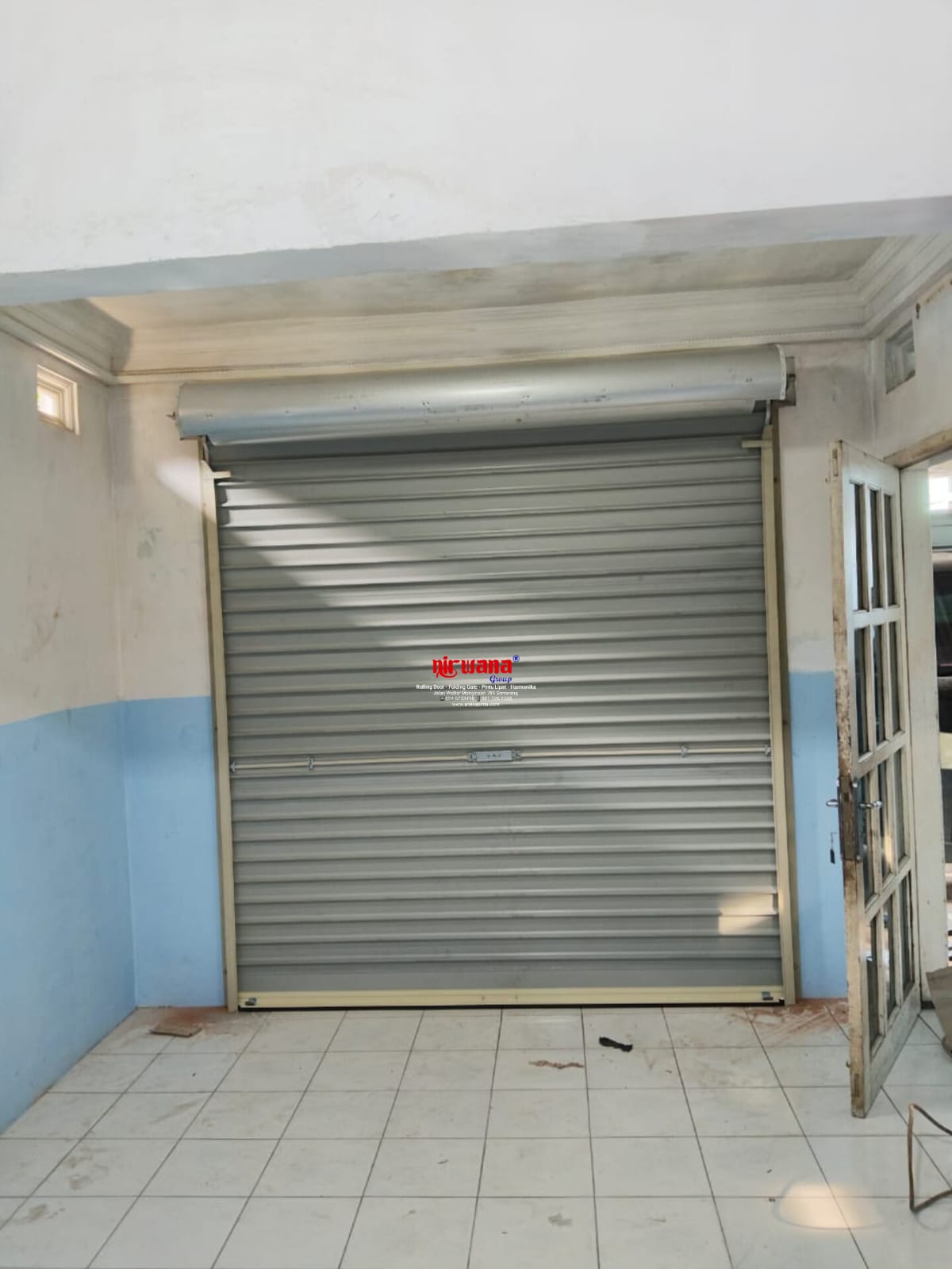 Nirwana Group telah menyelesaikan Pemasangan Pintu Rolling Door One Sheet Polos di Jangli kota Semarang Jawa Tengah