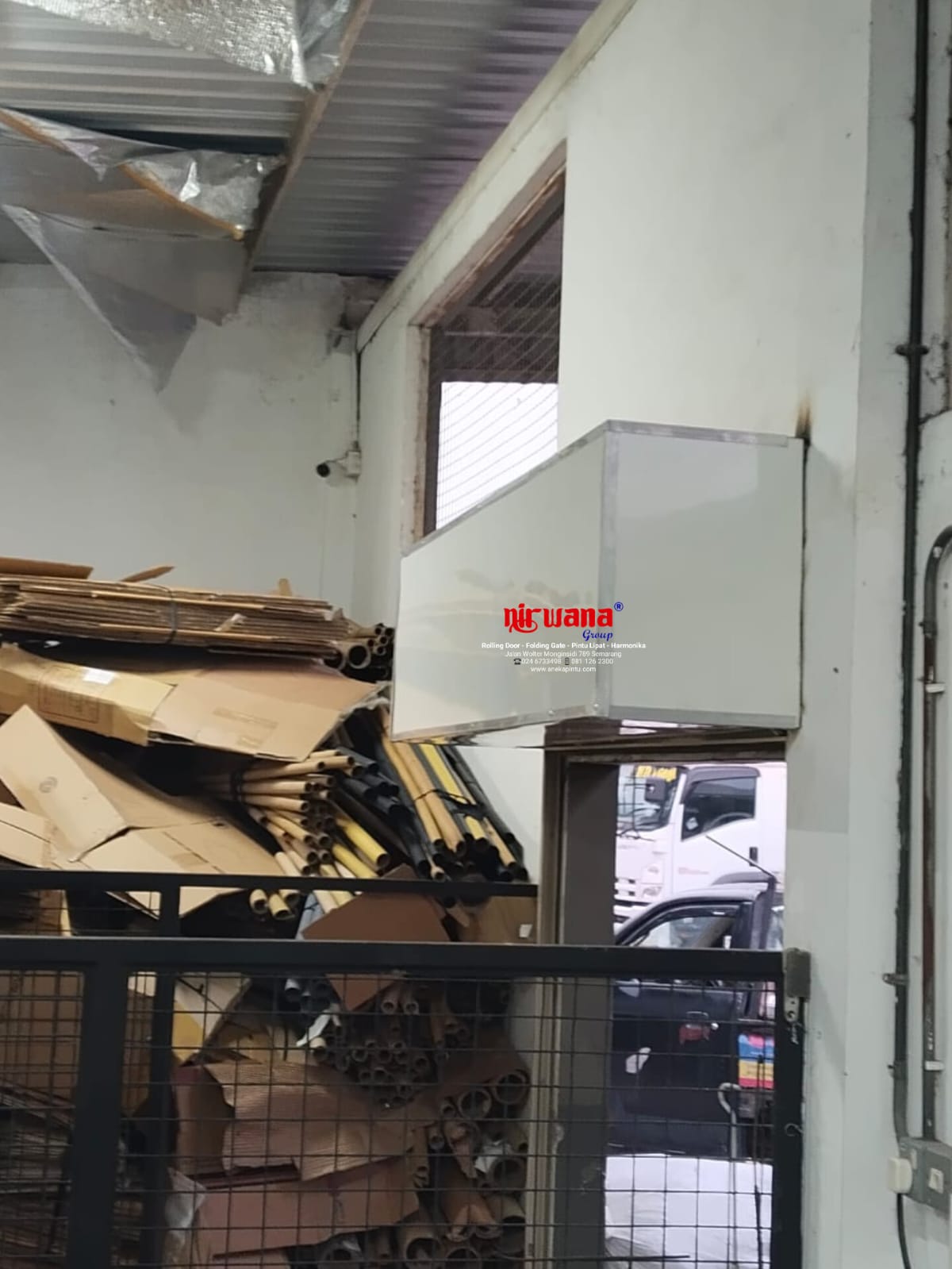 Nirwana Group telah menyelesaikan Pemasangan Pintu Rolling Door One Sheet Polos di Kawasan Industri Wijayakusuma kota Semarang Jawa Tengah