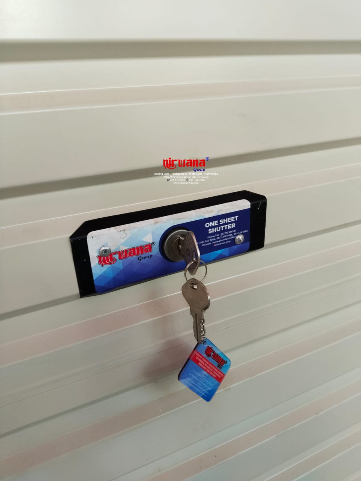 Nirwana Group telah menyelesaikan Pemasangan Pintu Rolling Door One Sheet Polos di Jl. Cendrawasih kota Semarang Jawa Tengah