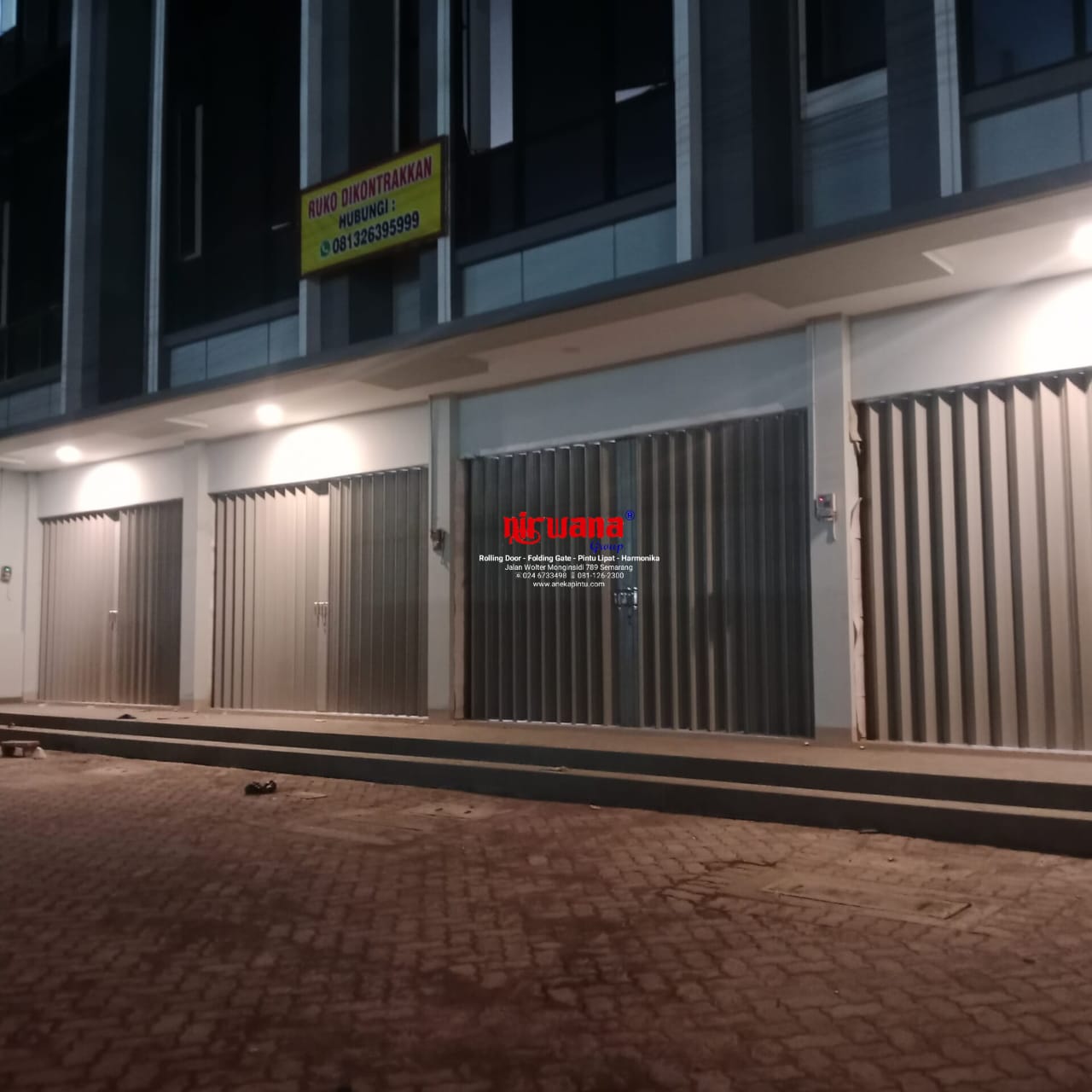 Proyek pemasangan Pintu Harmonika Rasional A di Jepara Jawa Tengah