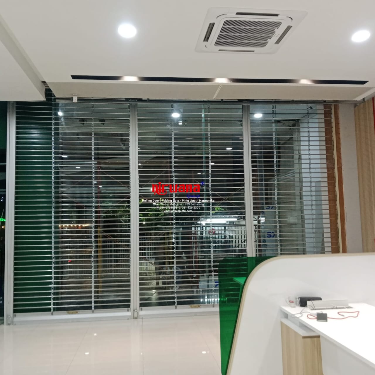 Proyek Pemasangan Pintu Rolling Grille Stainless di Jl. Gajahmada kota Semarang Jawa Tengah