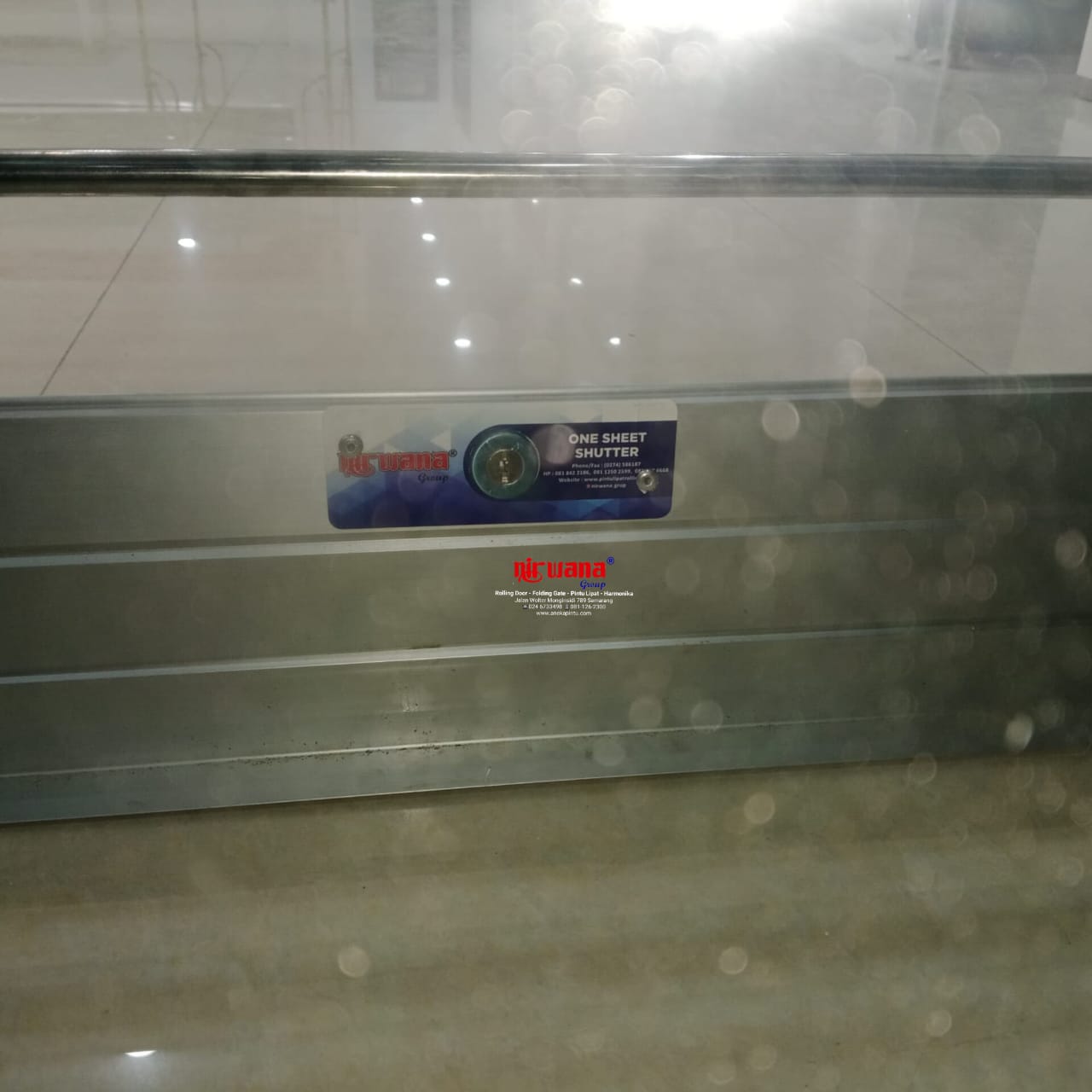 Proyek Pemasangan Pintu Rolling Grille Stainless di Jl. Gajahmada kota Semarang Jawa Tengah