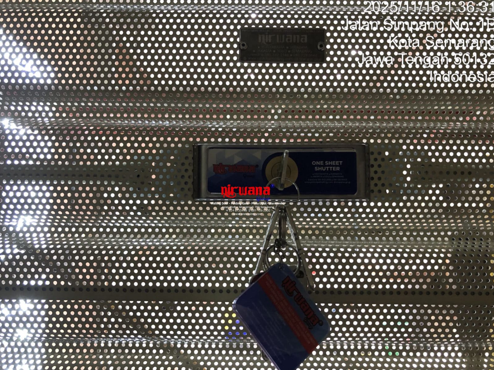 Nirwana Group telah menyelesaikan Pemasangan Pintu Rolling Door One Sheet Full Perforated di Kawasan Tenant Bunga Tanjung DP Mall kota Semarang  Jawa Tengah
