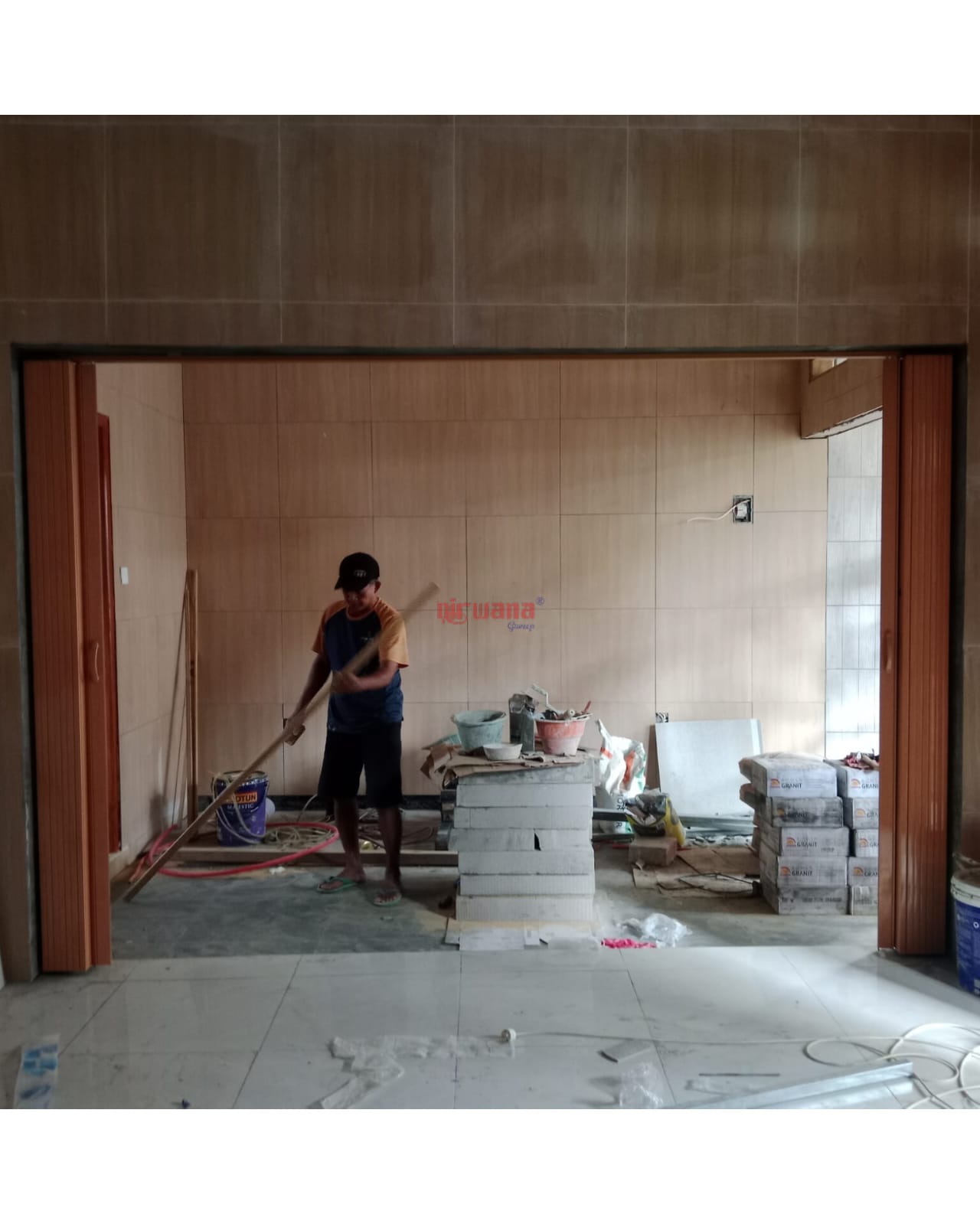 Nirwana Group telah menyelesaikan Pemasangan Folding Door PVC di Kendal, Semarang Jawa Tengah