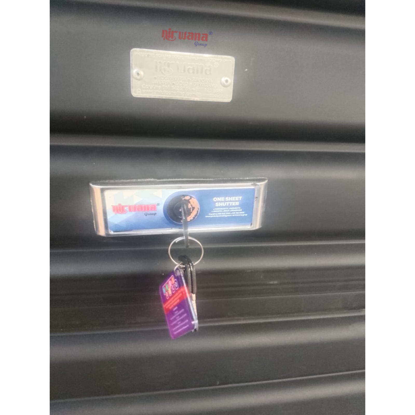 Nirwana Group telah menyelesaikan Pemasangan Pintu Rolling Door One Sheet Polos di Jl. Cendrawasih kota Semarang  Jawa Tengah
