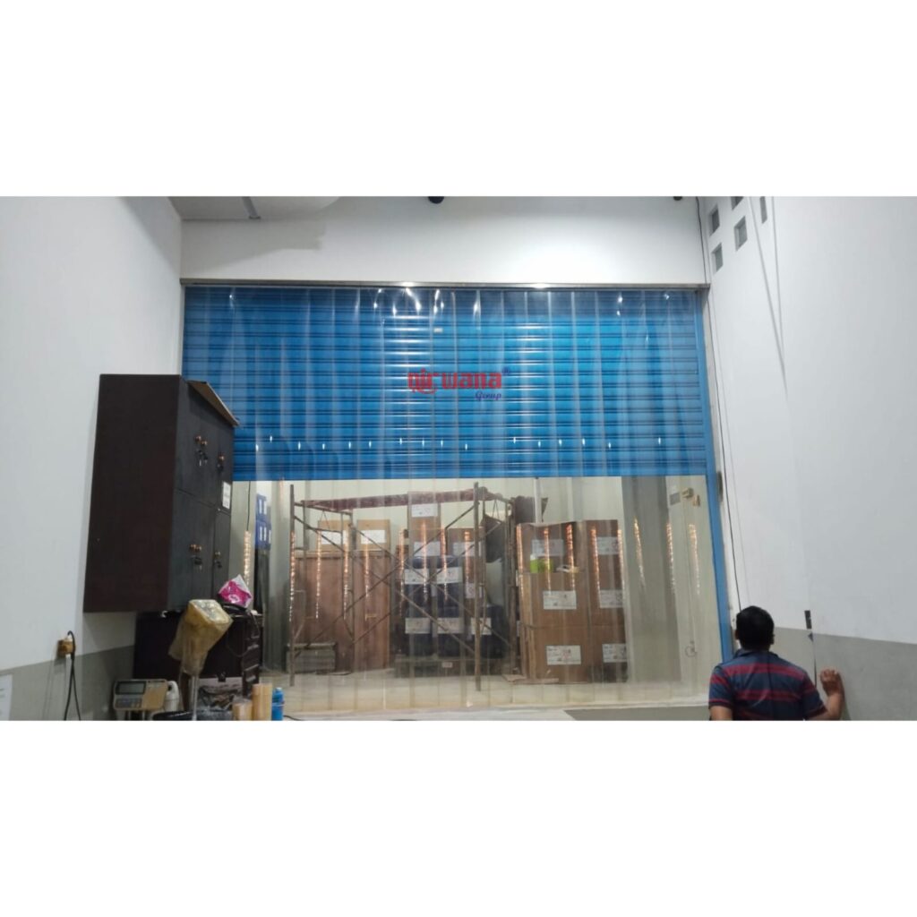 Pemasangan Pintu Rolling Door Electric Polos Ketebalan 0,8mm di PT. Cipta Aroma Kimia, Sompok Baru, Semarang, Jawa Tengah