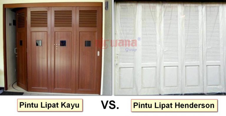 pintu lipat kayu vs pintu lipat henderson
