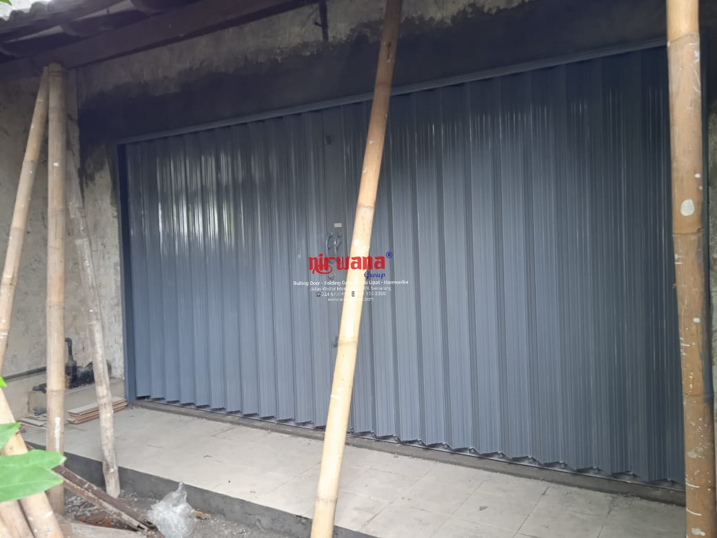 Pemasangan Folding Gate Standart 0,5mm di Jl Kedondong Dalam 3 Lamper Tengah Semarang