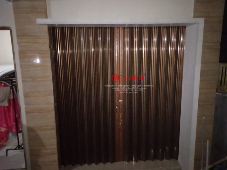 Pemasangan Folding Gate Premium 0,8mm di Jl Muntal Ngijo Gunung Pati Semarang