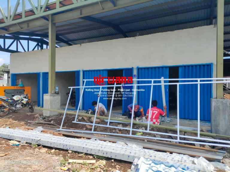 Folding Gate Standart di Pasar Rejosari Salatiga