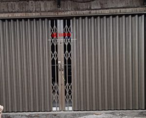 Pemasangan Folding Gate Premium 0,5mm di Jl. Jendral Sudirman Ambarawa Jawa Tengah