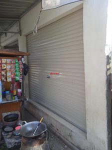 Pemasangan Rolling Door One Sheet Bluescope Polos di Jl Sawojajar Bangetayu Semarang