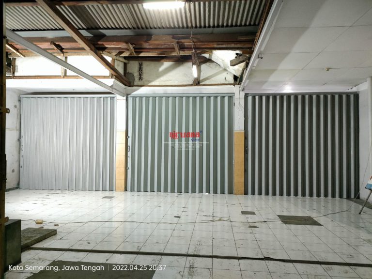 Pemasangan Pintu Harmonika Rasional B Ketebalan 1,0mm di Jl Gajah Raya Semarang
