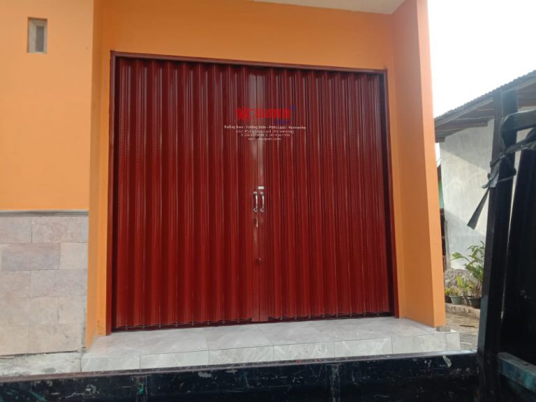 Pemasangan Folding Gate Standart 0,6mm di Mangkang Semarang