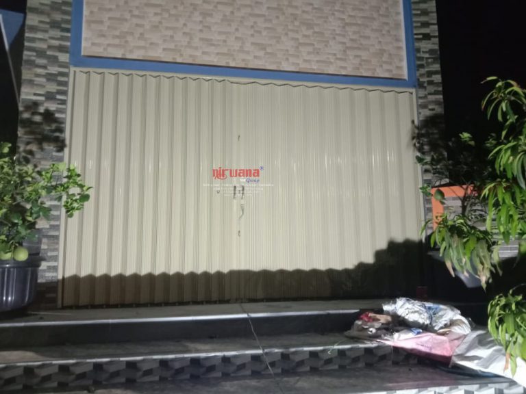 Pemasangan Folding Gate Premium 1,0mm di Bangetayu Semarang