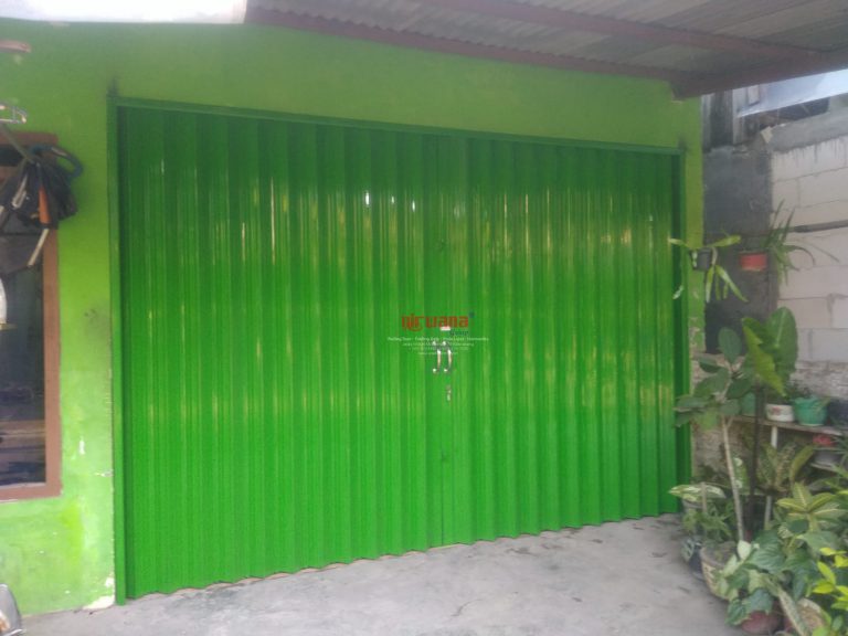 Pemasangan Folding Gate Standart 0,5mm di Penggaron Semarang