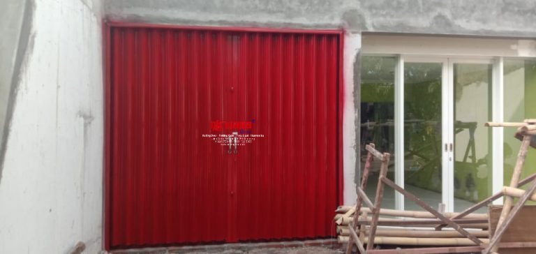 Pemasangan Folding Gate Standart 0,5mm di Klipang Semarang