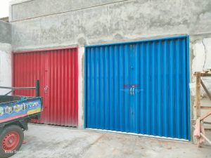 Pemasangan Folding Gate Standart 0,5mm di Tulus Harapan Klipang Semarang