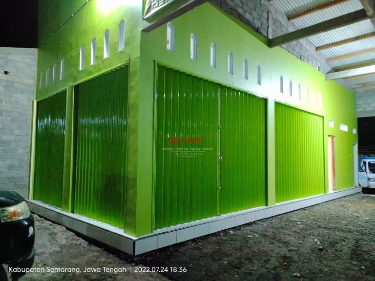 Pemasangan Folding Gate Standart 0,8mm di Ungaran Kabupaten Semarang
