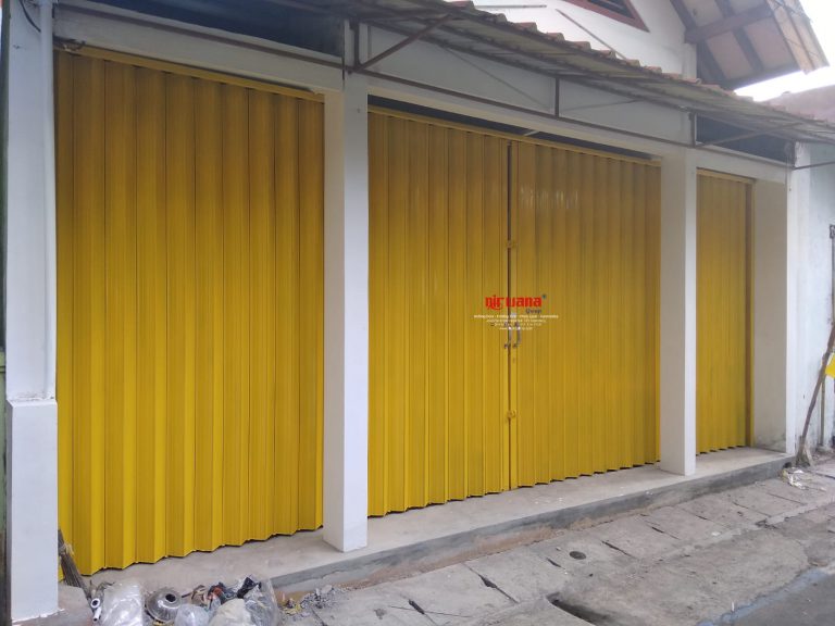 Pemasangan Folding Gate Standart 0,5mm di Jl Pancakarya Bugangan Semarang