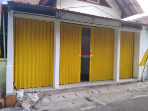 Pemasangan Folding Gate Standart 0,5mm di Jl Pancakarya Bugangan Semarang