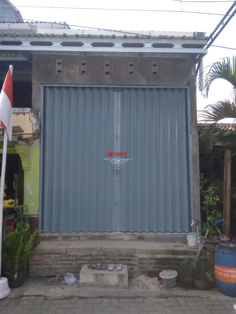Pemasangan Folding Gate Standart 0,8mm di Bangetayu Genuk Semarang