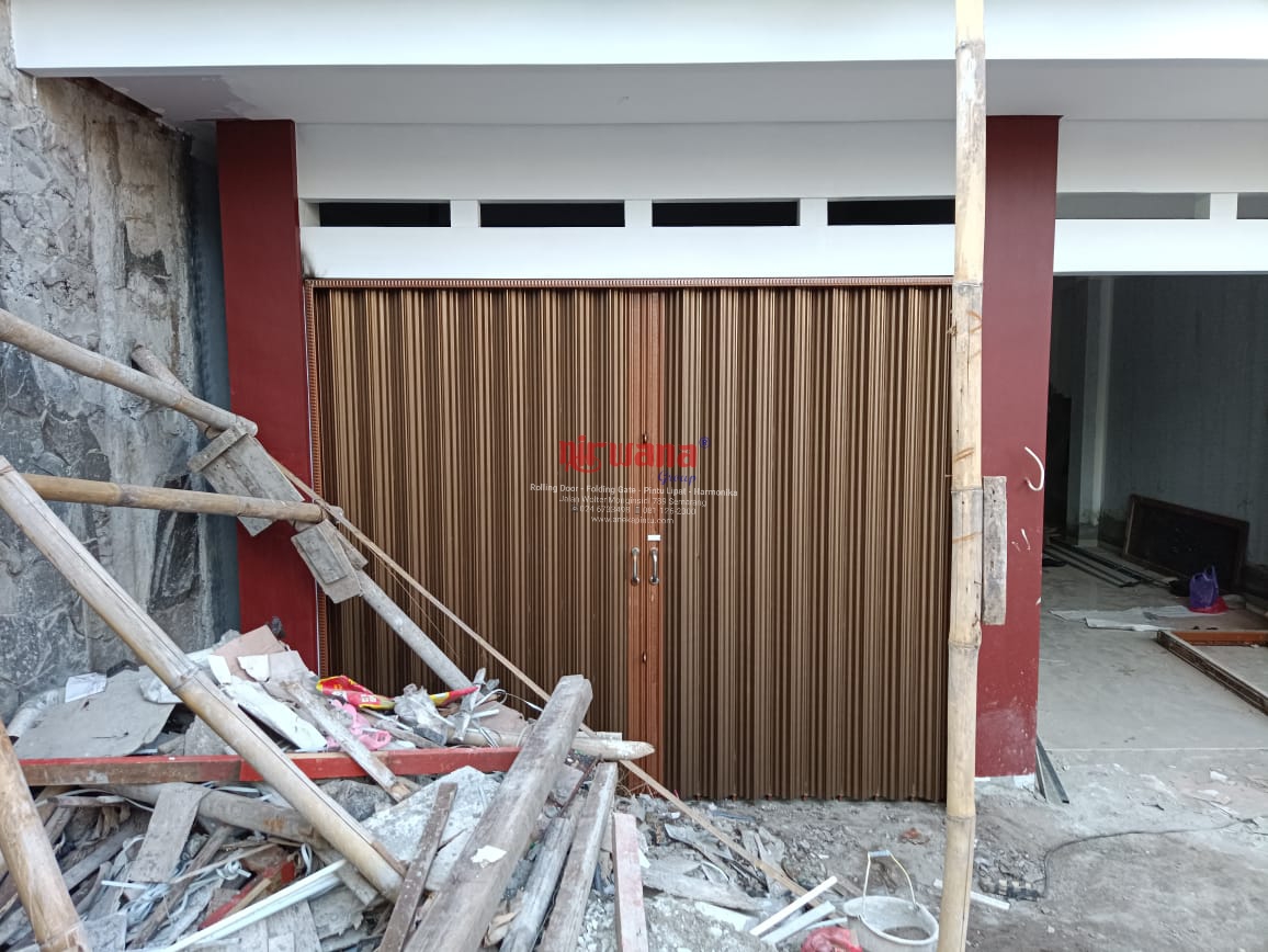 Pemasangan Folding Gate Premium 0,8mm di Jl Merak Salatiga