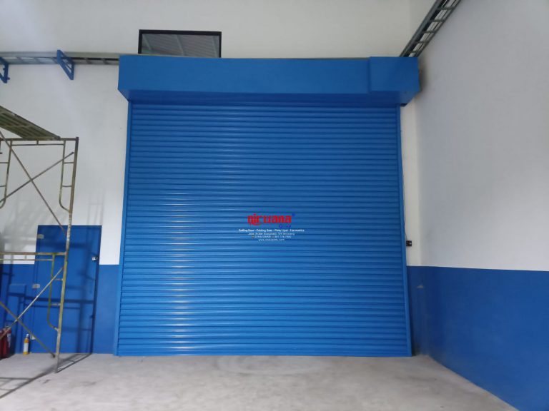 Pemasangan Rolling Door Electric Ketebalan 1mm di PT Daichindo Sukses Mandiri Pati