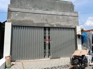 Pemasangan Folding Gate Premium 0,8mm di Jl Jend Sudirman Ambarawa