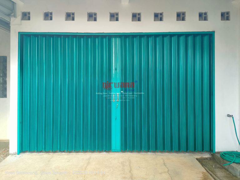Pemasangan Folding Gate Premium 0,7mm di Gunung Pati Semarang