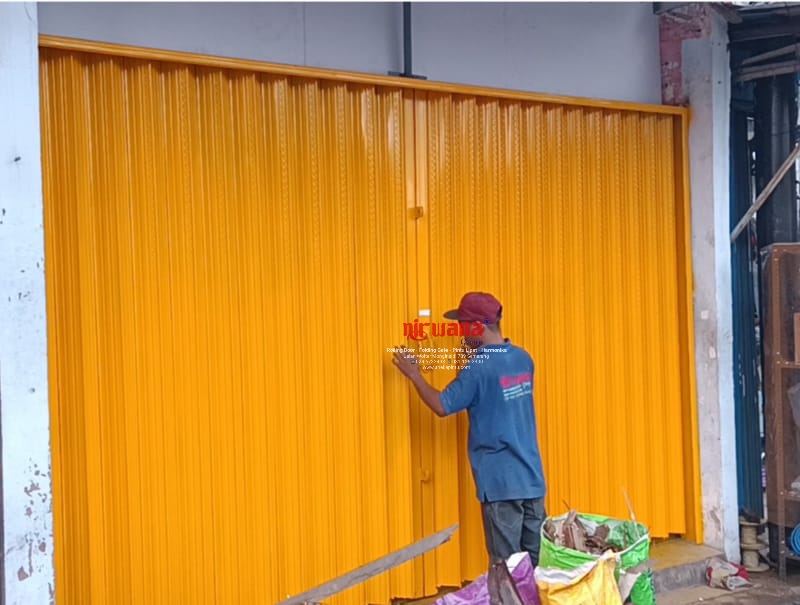 Pemasangan Folding Gate Standart 0,5mm di Sampangan Semarang