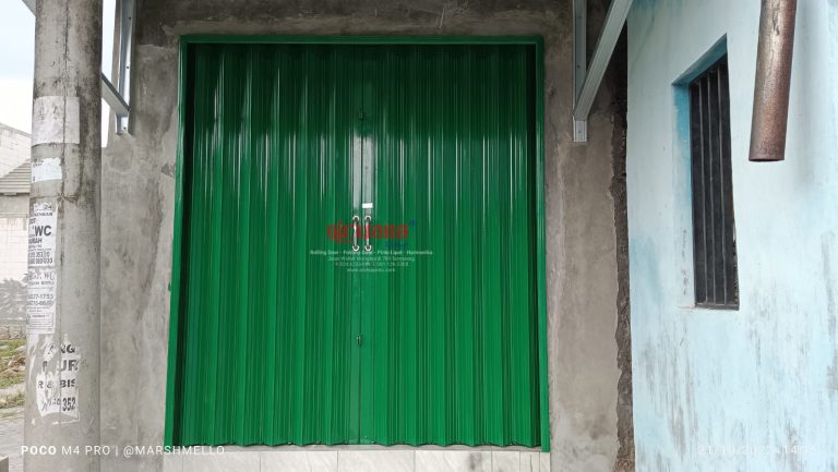 Pemasangan Folding Gate Standart 0,5mm di Majapahit Semarang