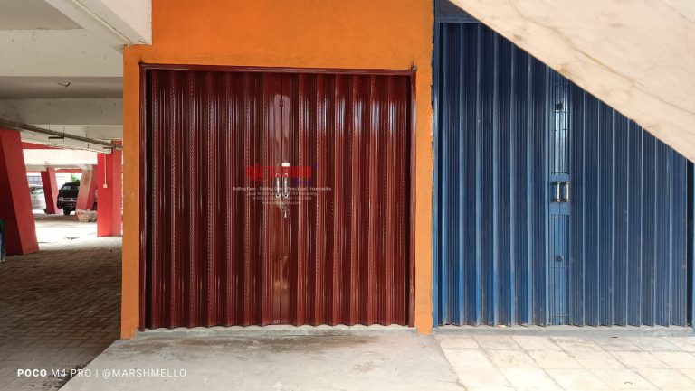 Pemasangan Folding Gate Standart 0,5mm di Penggaron Semarang