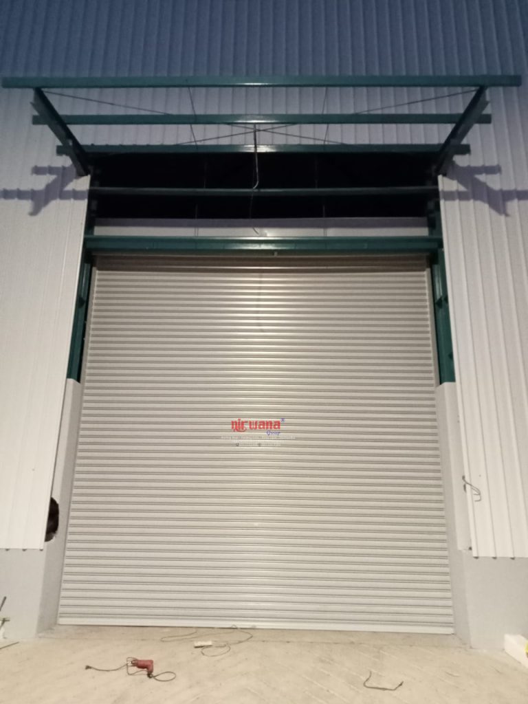 Pemasangan Rolling Door Electric Polos 1,2mm di PLTU Tanjung Jati Jepara