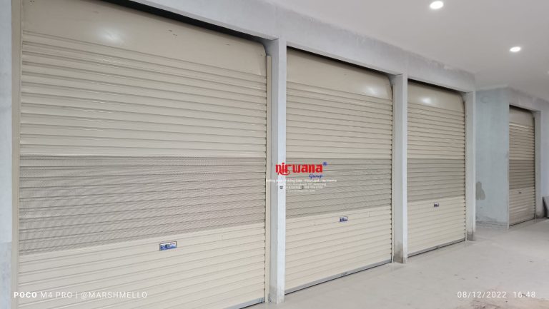 Pemasangan Rolling Door One Sheet 70cm Perforated di RS Bhayangkara Majapahit Semarang