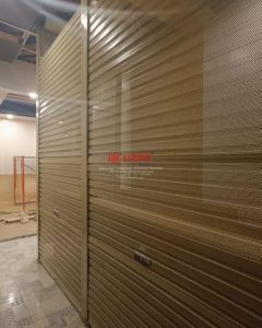 Pemasangan Rolling Door One Sheet Full Perforated di Tenant Gokana Ramen City Plaza Semarang