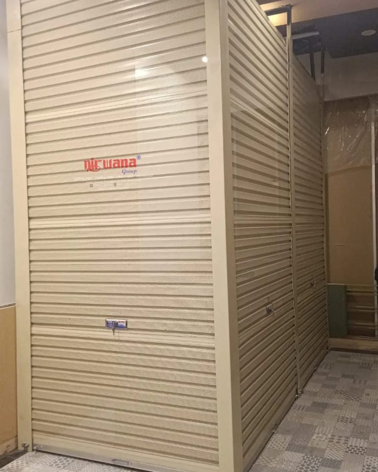 Pemasangan Rolling Door One Sheet Full Perforated di Tenant Gokana Ramen City Plaza Semarang