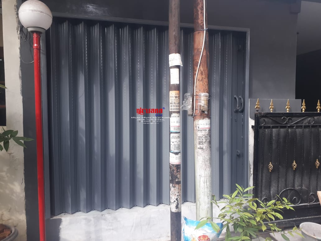 Pemasangan Folding Gate Standart 0,8mm di Tlogosari Semarang