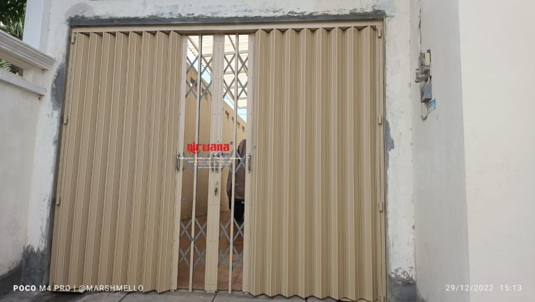Pintu Harmonika Rasional A Ketebalan 1,2mm di Banyumanik Semarang