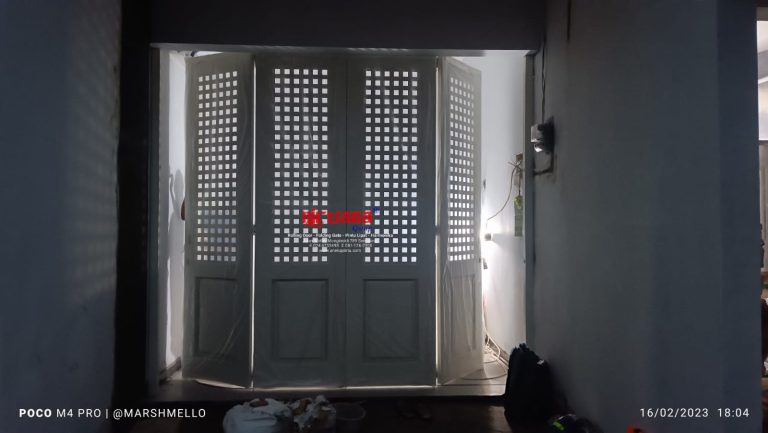Pemasangan Pintu Sliding Premium Ekonomis Ketebalan 1,2mm di Perum Puri Arteri Baru Semarang