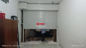Pemasangan Rolling Door Electric Polos 0,8mm di Jl Dr Cipto Semarang