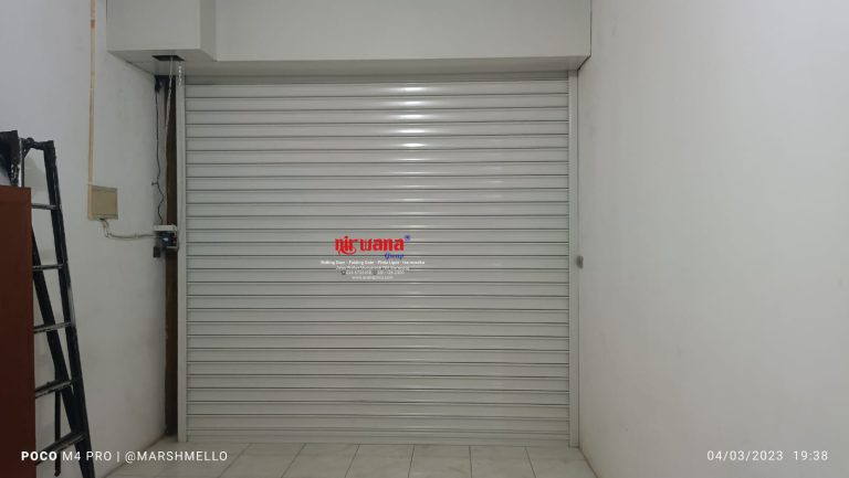 Pemasangan Rolling Door Electric Polos 0,8mm di Jl Dr Cipto Semarang