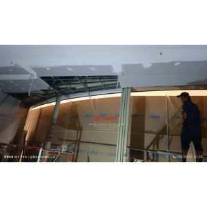 Pemasangan Rolling Door One Sheet Full Perforated di Tenant I Box The Park Mall Semarang