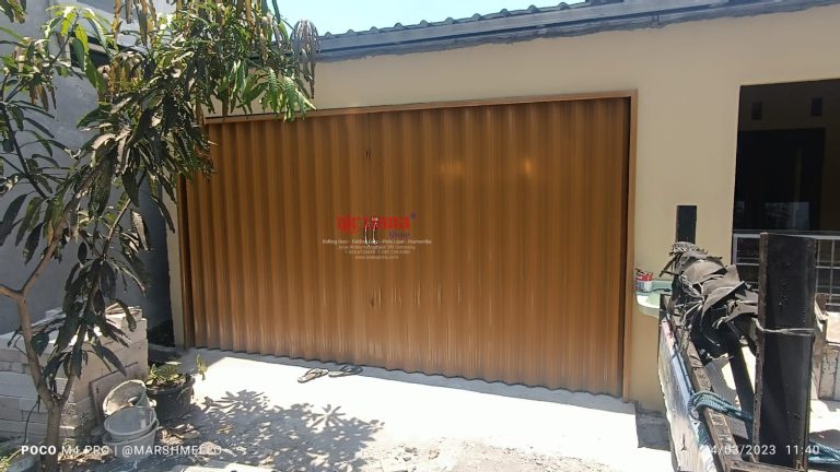 Pemasangan Folding Gate Standart 0,8mm di Sambiroto Semarang