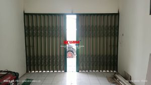 Pemasangan Folding Gate Premium 0,7mm di Perum Semarang Indah Semarang