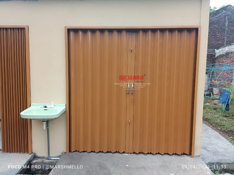 Pemasangan Folding Gate Standart 0,8mm di Sambiroto Semarang