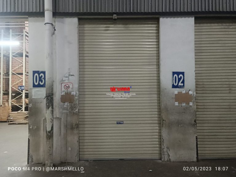 Pemasangan Rolling Door One Sheet Polos di Indogrosir Kaligawe Semarang