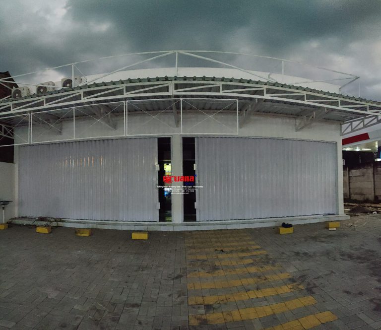 Pemasangan Folding Gate Standart 0,6mm di Mranggen Demak